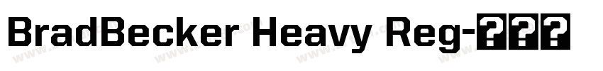 BradBecker Heavy Reg字体转换